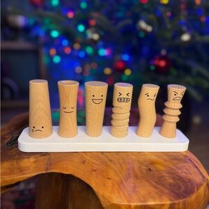 Wooden Emotion Pegs Toy Set